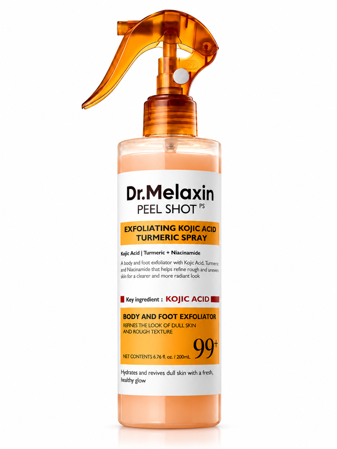 Exfoliante corporal en spray con ácido kójico — 200ml