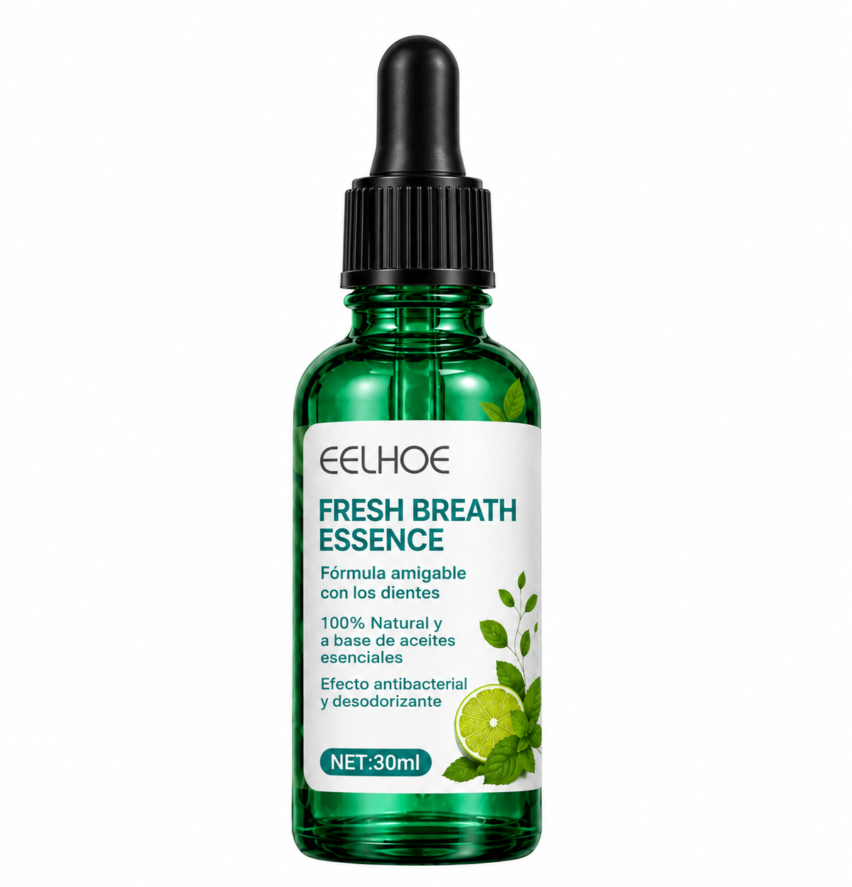 Fresh Breath Essence — Gotas de menta y limón 30 ml